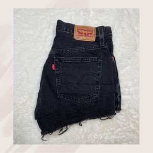 Levi’s 501 Denim Shorts - Black (Size 26)
